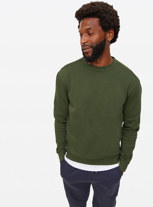Dark Green Crew Neck Jumper XXXL